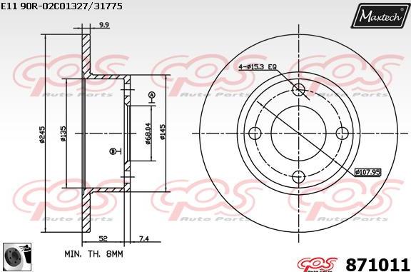 Maxtech 70160098 - Jeu de douilles de guidage, étrier de frein cwaw.fr