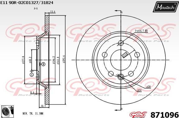 Maxtech 70160092 - Jeu de douilles de guidage, étrier de frein cwaw.fr