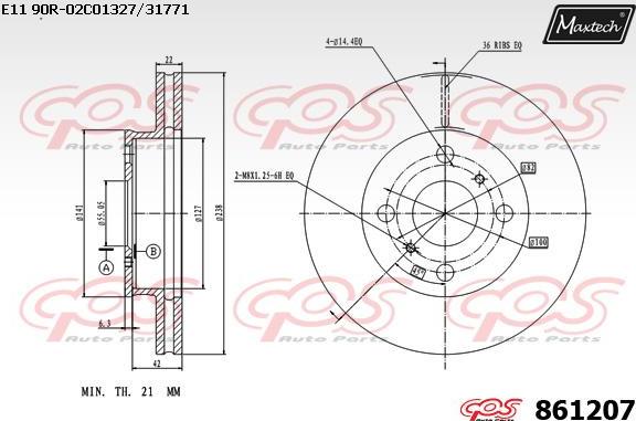 Maxtech 70160049 - Jeu de douilles de guidage, étrier de frein cwaw.fr