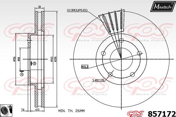 Maxtech 70160045 - Jeu de douilles de guidage, étrier de frein cwaw.fr