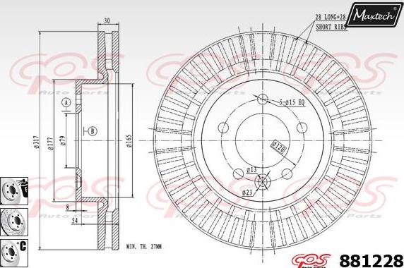 Maxtech 70200182 - Kit de réparation, étrier de frein cwaw.fr