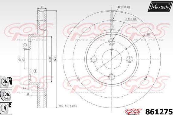 Maxtech 70160048 - Jeu de douilles de guidage, étrier de frein cwaw.fr