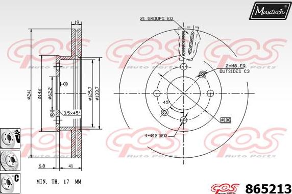 Maxtech 70160057 - Jeu de douilles de guidage, étrier de frein cwaw.fr