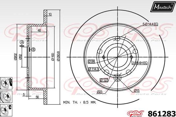 Maxtech 70160134 - Jeu de douilles de guidage, étrier de frein cwaw.fr