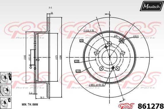 Maxtech 70160087 - Jeu de douilles de guidage, étrier de frein cwaw.fr