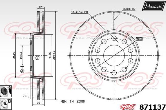 Maxtech 70160030 - Jeu de douilles de guidage, étrier de frein cwaw.fr