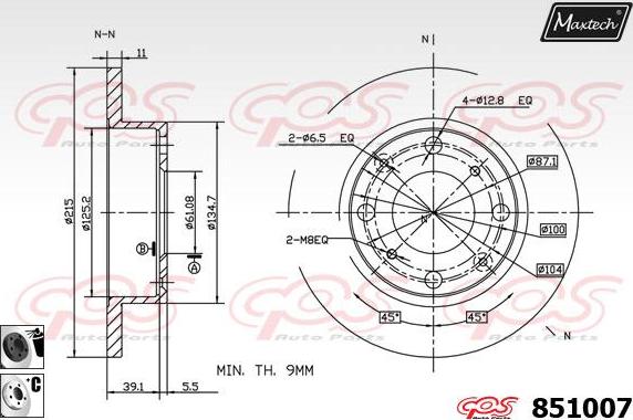 Maxtech 70160037 - Jeu de douilles de guidage, étrier de frein cwaw.fr