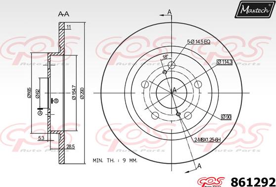 Maxtech 70160022 - Jeu de douilles de guidage, étrier de frein cwaw.fr