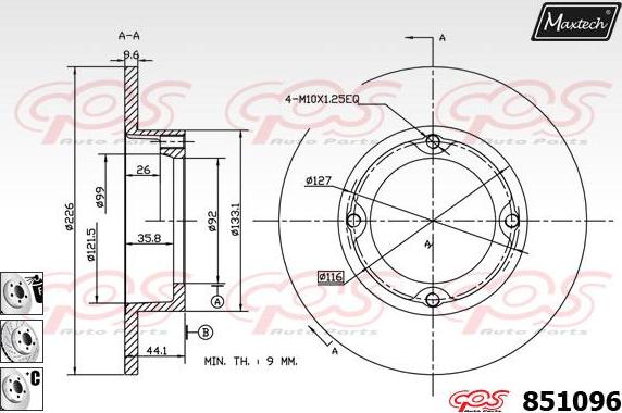 Maxtech 70160079 - Jeu de douilles de guidage, étrier de frein cwaw.fr