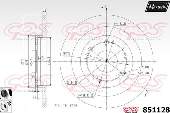 Maxtech 70160157 - Jeu de douilles de guidage, étrier de frein cwaw.fr