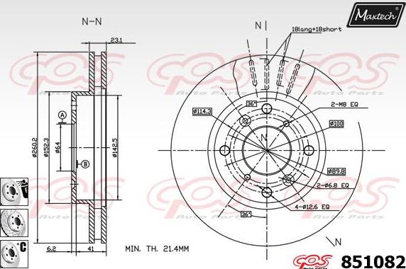 Maxtech 70160169 - Jeu de douilles de guidage, étrier de frein cwaw.fr