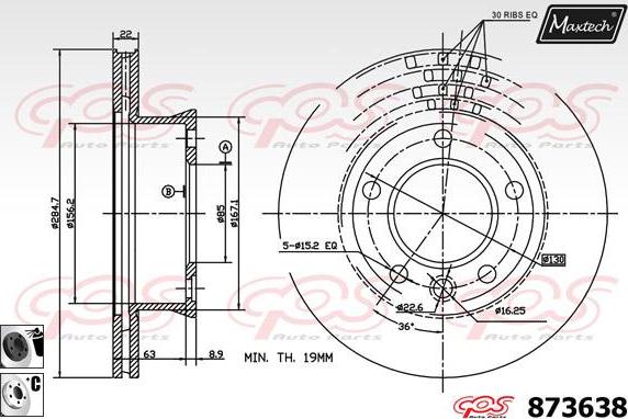 Maxtech 70160101 - Jeu de douilles de guidage, étrier de frein cwaw.fr