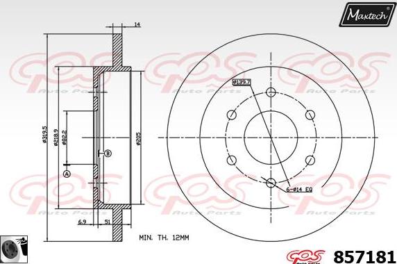 Maxtech 70160110 - Jeu de douilles de guidage, étrier de frein cwaw.fr