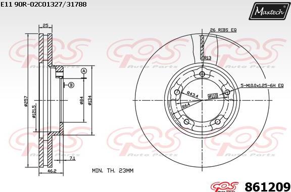 Maxtech 70160113 - Jeu de douilles de guidage, étrier de frein cwaw.fr