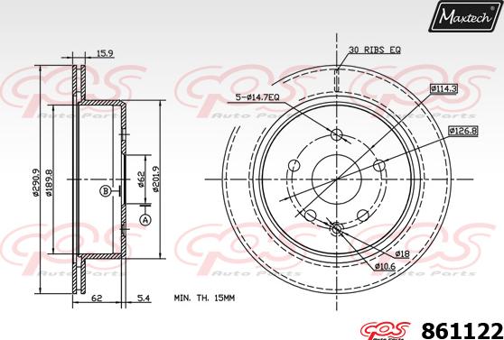 Maxtech 70160185 - Jeu de douilles de guidage, étrier de frein cwaw.fr