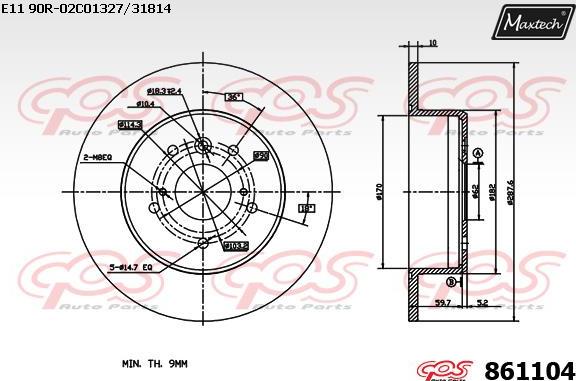 Maxtech 70160135 - Jeu de douilles de guidage, étrier de frein cwaw.fr