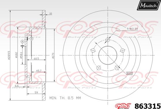 Maxtech 70180403 - Joint d'étanchéité, piston d'étrier de frein cwaw.fr