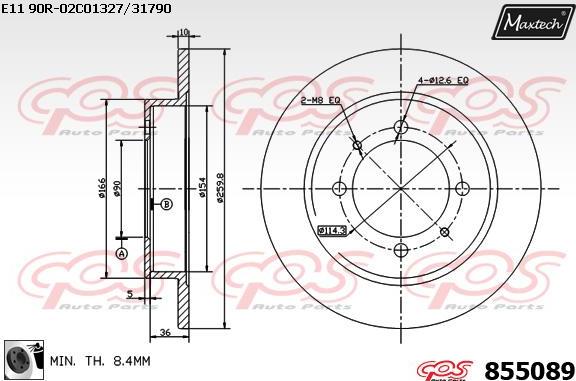 Maxtech 70180413 - Joint d'étanchéité, piston d'étrier de frein cwaw.fr