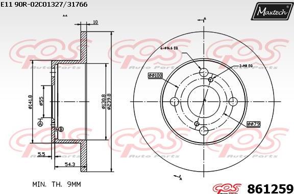 Maxtech 70180435 - Joint d'étanchéité, piston d'étrier de frein cwaw.fr