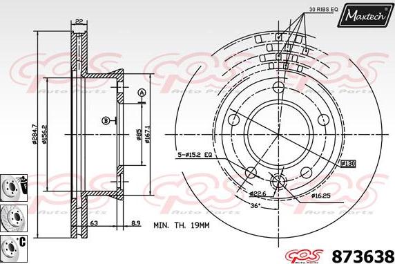 Maxtech 70200320 - Kit de réparation, étrier de frein cwaw.fr