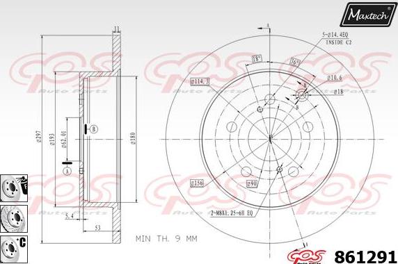 Maxtech 800107 - Vis, disque de frein cwaw.fr