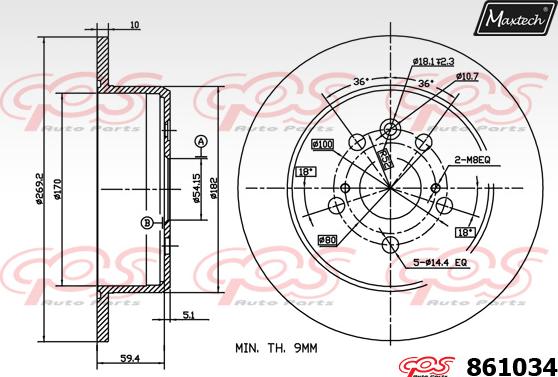 Maxtech 70180422 - Joint d'étanchéité, piston d'étrier de frein cwaw.fr