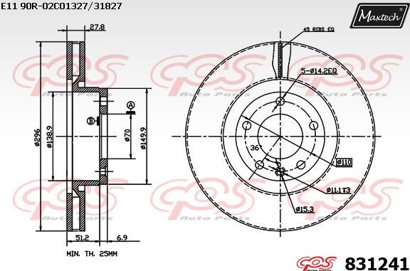 Maxtech 70180045 - Joint d'étanchéité, piston d'étrier de frein cwaw.fr