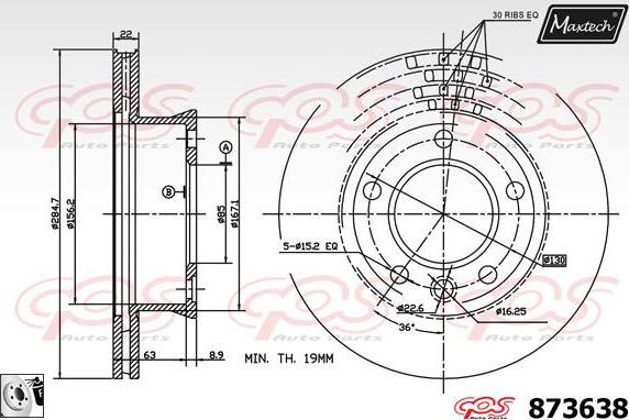 Maxtech 70180007 - Joint d'étanchéité, piston d'étrier de frein cwaw.fr