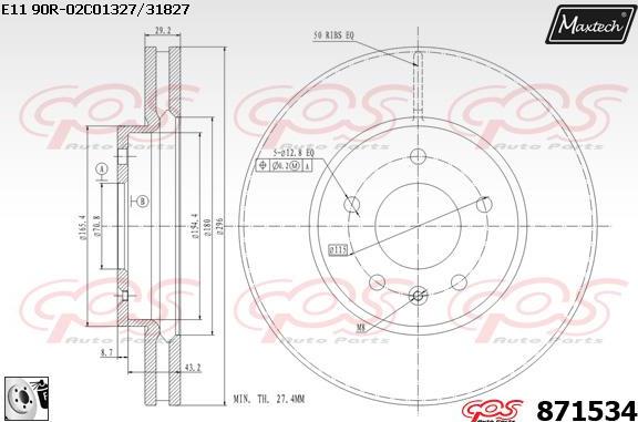 Maxtech 70180146 - Joint d'étanchéité, piston d'étrier de frein cwaw.fr