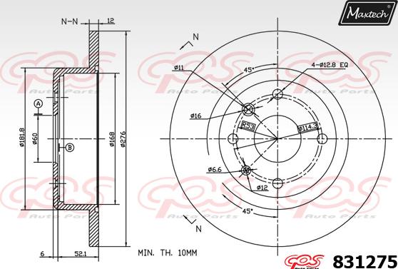 Maxtech 70180148 - Joint d'étanchéité, piston d'étrier de frein cwaw.fr