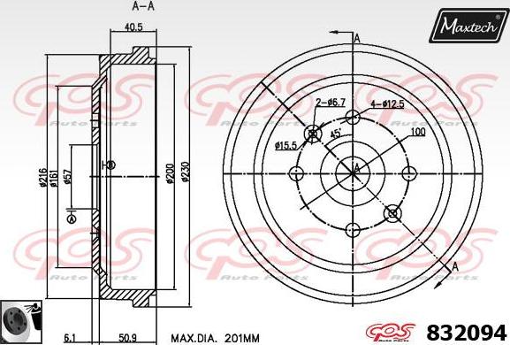 Maxtech 70180163 - Joint d'étanchéité, piston d'étrier de frein cwaw.fr