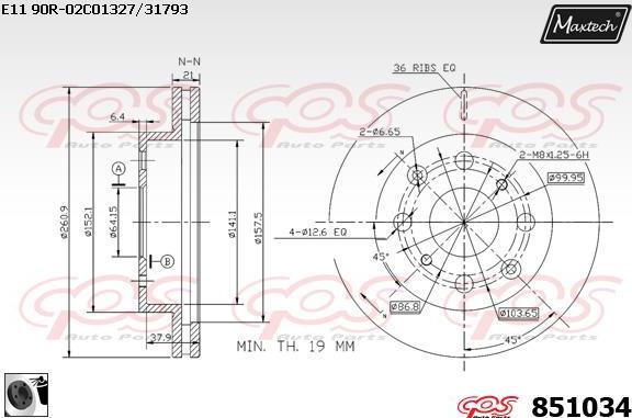 Maxtech 70180361 - Joint d'étanchéité, piston d'étrier de frein cwaw.fr