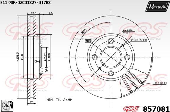 Maxtech 70180300 - Joint d'étanchéité, piston d'étrier de frein cwaw.fr