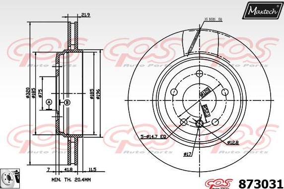 Maxtech 70180380 - Joint d'étanchéité, piston d'étrier de frein cwaw.fr