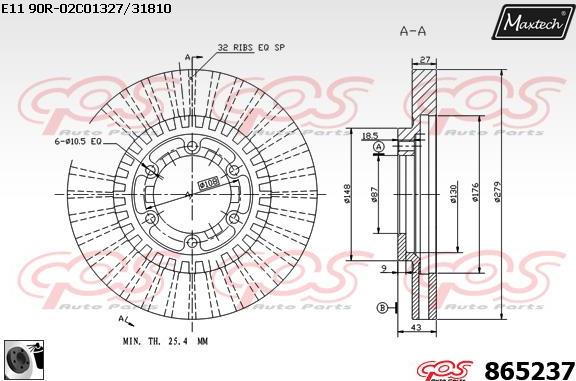 Maxtech 70180331 - Joint d'étanchéité, piston d'étrier de frein cwaw.fr