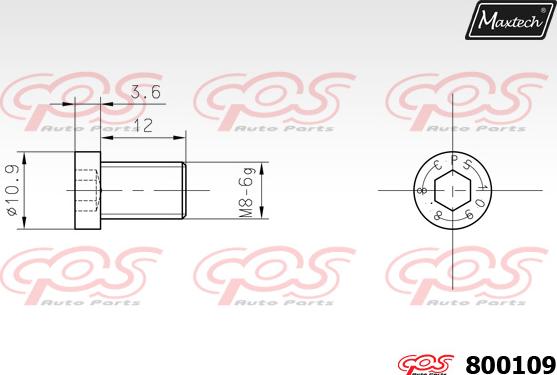 Maxtech 70180337 - Joint d'étanchéité, piston d'étrier de frein cwaw.fr