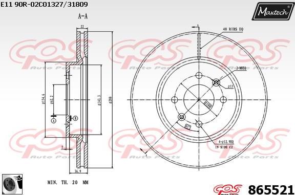 Maxtech 70180291 - Joint d'étanchéité, piston d'étrier de frein cwaw.fr