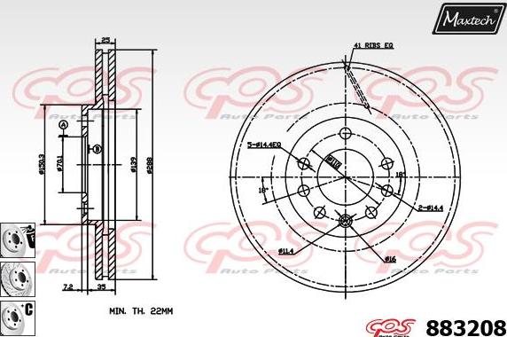 Maxtech 70180249 - Joint d'étanchéité, piston d'étrier de frein cwaw.fr