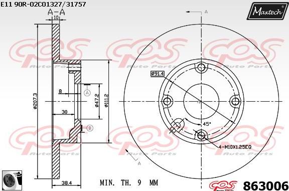 Maxtech 70180283 - Joint d'étanchéité, piston d'étrier de frein cwaw.fr