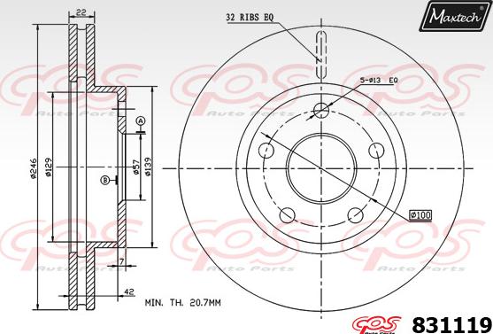 Maxtech 70200416 - Kit de réparation, étrier de frein cwaw.fr