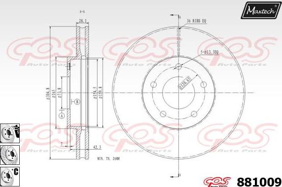 Maxtech 70200434 - Kit de réparation, étrier de frein cwaw.fr