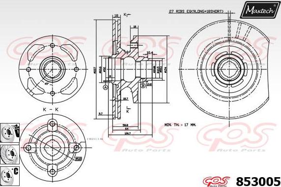 Maxtech 875618 - Disque de frein cwaw.fr