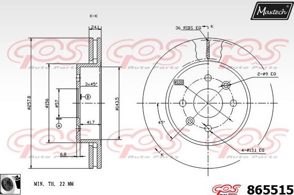 Maxtech 70200552 - Kit de réparation, étrier de frein cwaw.fr