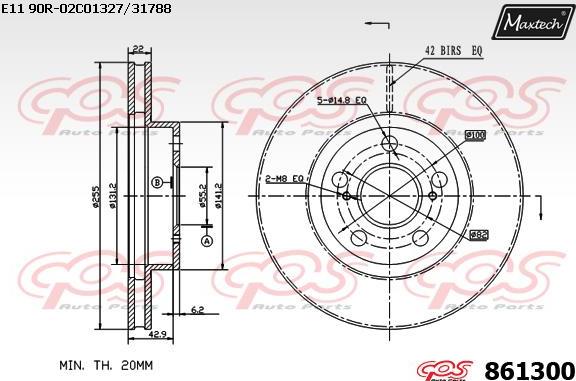 Maxtech 70200568 - Kit de réparation, étrier de frein cwaw.fr