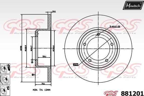 Maxtech 70200524 - Kit de réparation, étrier de frein cwaw.fr