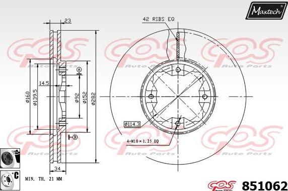 Maxtech 70200520 - Kit de réparation, étrier de frein cwaw.fr