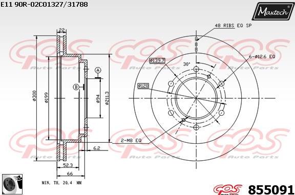 Maxtech 70200691 - Kit de réparation, étrier de frein cwaw.fr