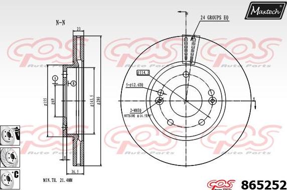 Maxtech 70200697 - Kit de réparation, étrier de frein cwaw.fr