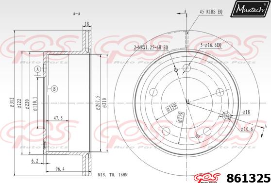 Maxtech 70200603 - Kit de réparation, étrier de frein cwaw.fr