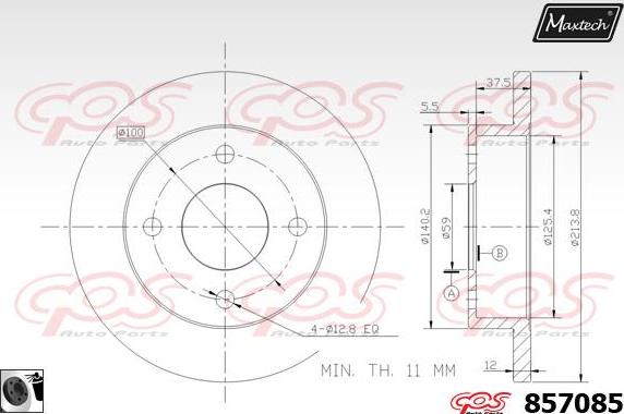 Maxtech 70200684 - Kit de réparation, étrier de frein cwaw.fr